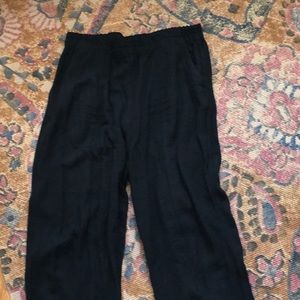 Great summer wide leg pants.  Madewell breezewoven fabric.